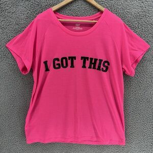 Zone Pro "I Got This" Womens T-Shirt 1X Hot Pink Short Sleeve‎ Activewear Top